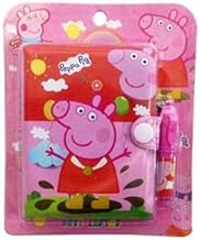 AGC Toys For Kids, Pig Small Pocket Diary with Small Pen for Kids Cute Cartoon Stationery set for Students Children Birthday Return Gift A7 Gift Set Ruled 60 Pages designer (Color-Pink) (Pack Of 1)