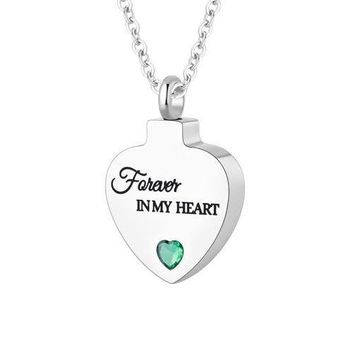 Pendentif de cendres et bijoux de crémation pour femme avec cristal