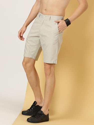 Image of Thomas Scott Men's | Solid | Chino Shorts | Regular Fit | Cotton Elastane | Above Knee | Casual Short