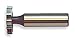 KEO 94173 Cobalt Steel Woodruff Keyseat Cutter, Uncoated (Bright) Finish, Round Shank, 1/2" Shank Diameter, 1-1/2" Cutter Diameter, 14 Stagger Teeth, 3/8" Face Width
