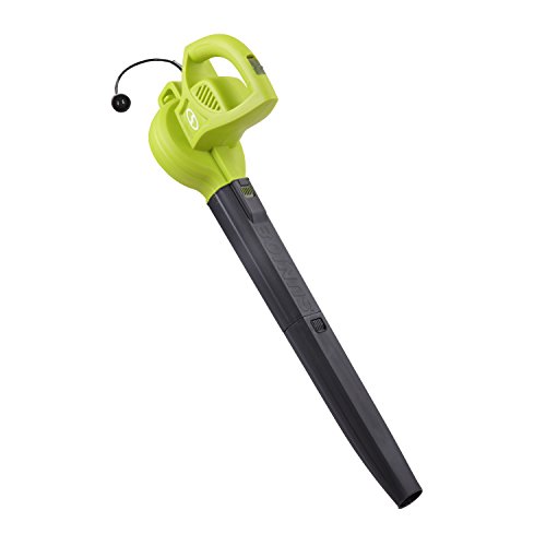 Sun Joe SBJ597E 6-Amp 155 MPH Electric Leaf Blower, Green