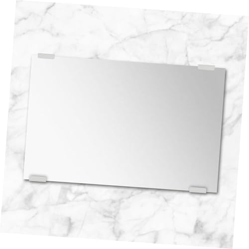 Image of ORFOFE Heavy Duty Metal Mirror Clamp Kit Wall Mounting Hooks Adhesive Pads for Frameless Mirror Holder