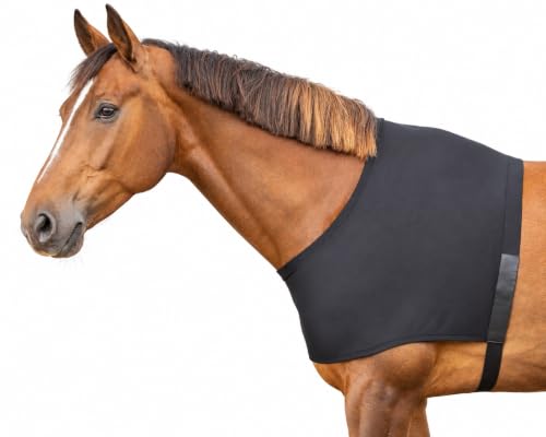NETPROSHOP Elasthan Brustschutz/Schulterschutz, Verhindert das Reiben von Pferdedecken Gr. S/M/L/XL