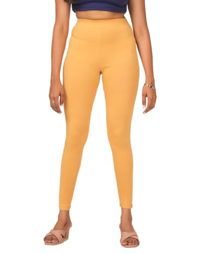 Image of Loveit Womens Solid Viscose Slim Fit Ankle Length Leggings