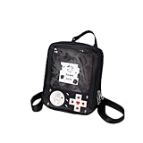 AWXZOM cute Ita Backpack Fashion Gameboy Style itabag 3 way bag Kawaii Backpack pin display backpack ita bag backpack cute backpack