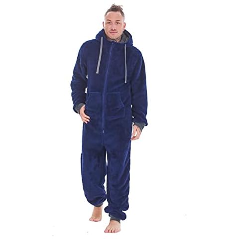 Keanu KM217-N-ML Mens Snuggle Fleece Onesie Cover