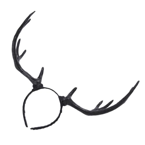 GALPADA Diadema Navideña Accesorio Único de PE y Terciopelo Cuernos de Reno para Crear Ambiente Festivo para Fiesta y Fotografía en Adultos