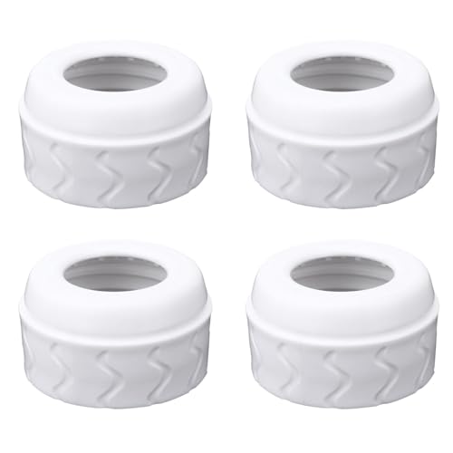 Image of 4pcs Bottle Nipple Collars Rings, Compatible with Dr. Brown's Narrow Plastic & Glass Bottles Bottles 4oz & 8oz No Leak or Spills Replacement Bottle Nipple Ring Collars Baby Feeding Accessories