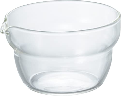 Image of HARIO KB-10-BK One-Mouth Bowl, Made in Japan, Heat Resistant Glass, 3.4 fl oz (100 ml), Set of 6, Clear