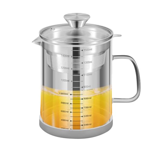 Filtro de aceite portátil y separador de grasa de cocina para freír 7