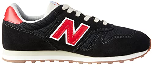 Tênis New Balance 373, Masculino, Preto/Vermelho, 42