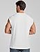 JMIERR Mens Fitness Clothing Tank Tops Men Solid Color Round Neck Short Sleeve Casual Top, US43(L), White