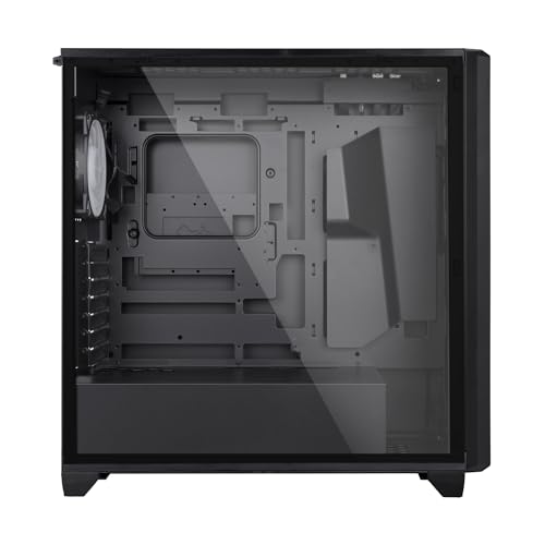 Gabinete D5 Negro E-ATX Mid Tower con Panel Lateral de Vidrio Templado y Ventilador ARGB AN120 Preinstalado miniatura 3