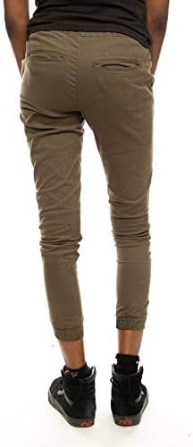 Southpole Women's Jogger Pants in Solid and Camo Colors Stretch Twill Fabric