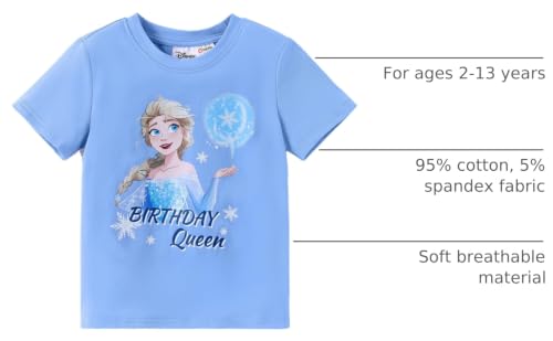Image of Disney Kids Birthday Shirts 2-9Y, Cute Graphic Tees, Birthday Party Outfit | Disney Officially Licensed, Birthday Girl & Boy T-Shirts, Special Day Outfit, Favorite Character Gift, Soft & Comfortable