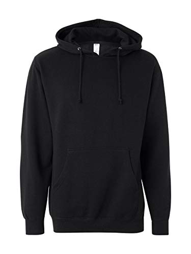 Independent Trading Co. Mens Midweight Hooded Sweatshirt (SS4500) -Black -2XL2