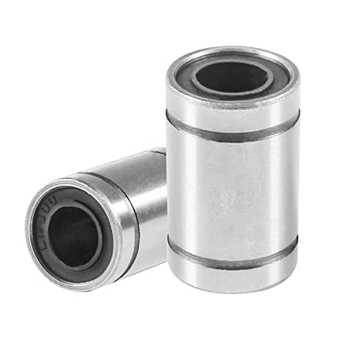 Qccan 12Pcs Lm8Uu Linear Ball Bearings, Linear Bushing With Double Side Rubber Seal Great For Cnc, 3D Printer #TOP4