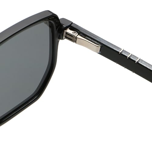 Lunettes de soleil léopard marron rétro dotées d'une structure double pont géométrique - 6