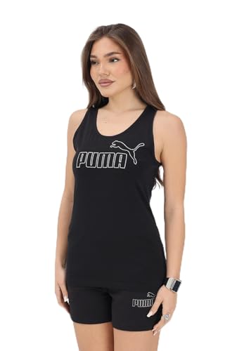 PUMA Débardeur ESS Logo Strass Noir pour Femme Résolvant le Manque de Confort