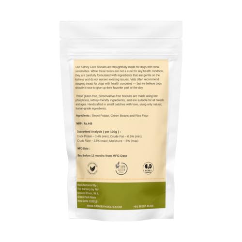 Image of Biscuits for Dogs with Kidney Problems | Renal Dog Biscuits, Vegetarian | Promotes Kidney Health in Dogs (300 G),All Life Stages