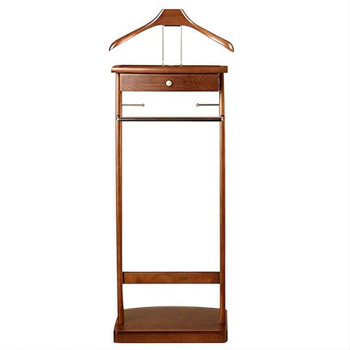 YNIYUJKL Perchero De Madera Maciza para Ropa, con Estantes Y Cajones, Multifuncional, Ideal para Organizar La Sala De Estar, La Oficina Y El Dormitorio.