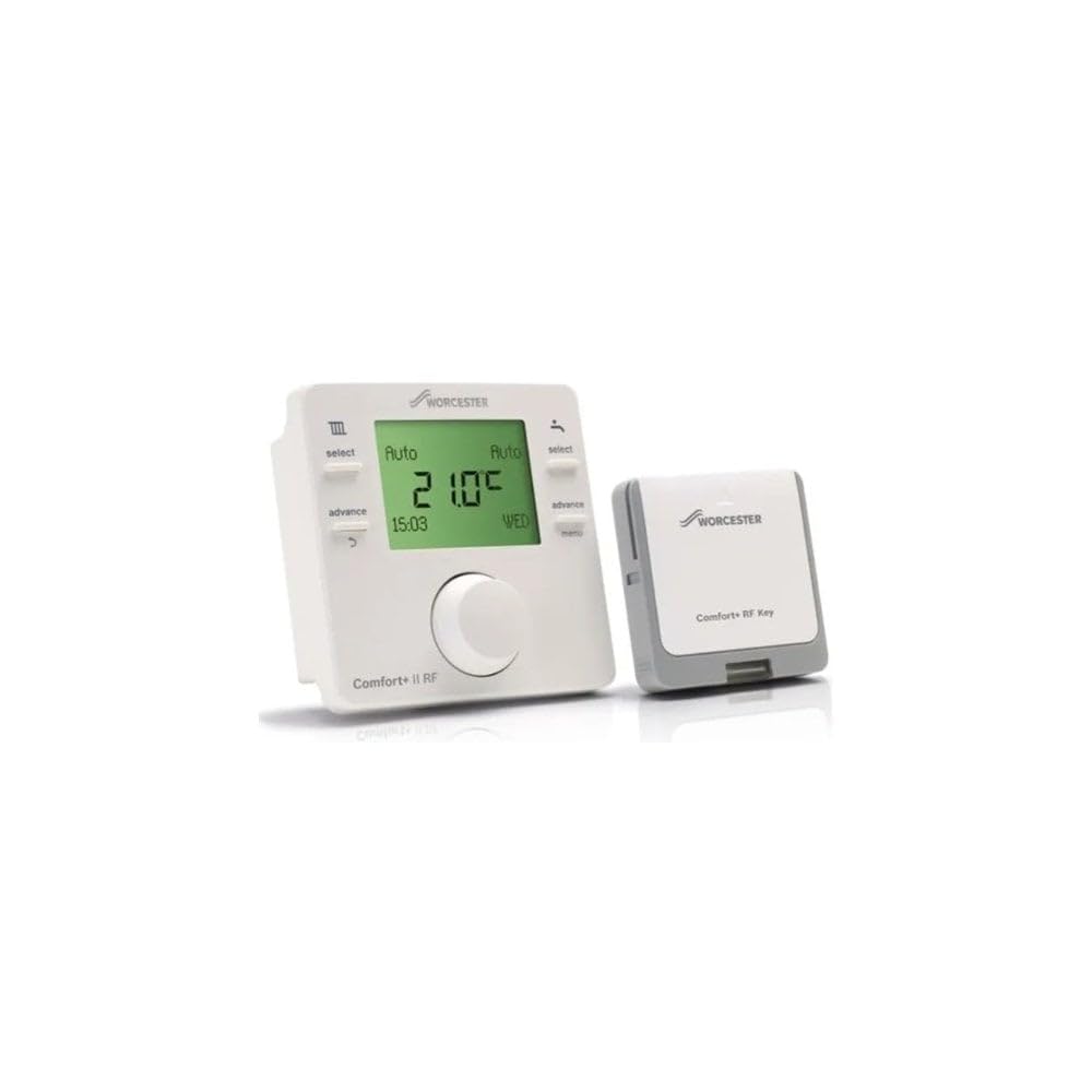 Worcester Comfort+ II RF 2 Channel Wireless Programmable Thermostat 7738112324