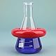 stonylab Vinylbeschichteter Bleiring Flaschengewicht, Flaschenring mit 61 mm Innendurchmesser, Sichere Verschluss für 250-2000ml Flaschen, Rot