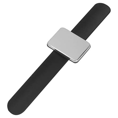 MILISTEN Magnet Nadelkissen Armband Magnetische Armnadelkissen Handgelenk Silikonarmband Silikon Magnetarmband für Friseur Friseurbedarf Nähen Nähnadeln Kissen Cover