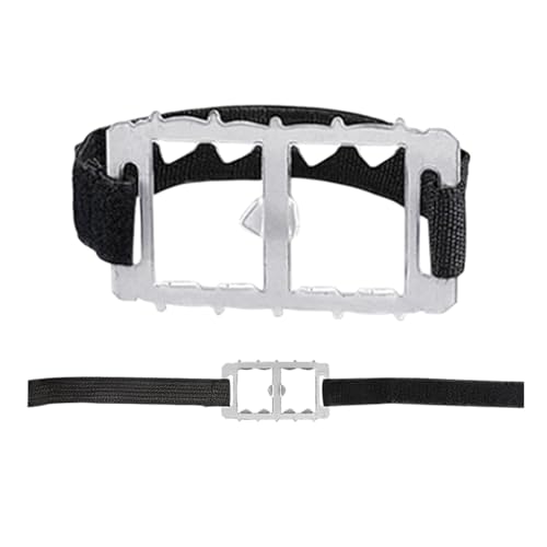 Ice Shoes Grippers - Non-Slip Gripper Spikes | Snow Ice Climbing Shoe Cover | Ice Cleats Traction Snow Grips for Boots Shoes | Ice and Snow Spikes | Overshoe Crampons for Hiking Mountaineering
