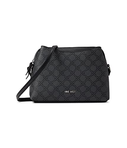 Sac dôme Nine West Calandra Jet Black rigide et graphique taille unique