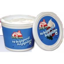 Quality Farms Ready to Use Whipped Topping Bowl, 16 Ounce -- 12 per case.