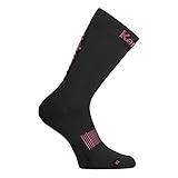 Kempa Logo Classic Calcetines, Sin género, Negro/Fucsia, 36-40