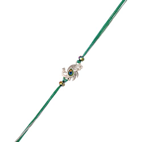 Image of VOYLLA Lord Krishna Motifs Divine Thread Rakhi For Brother|Pack Of 1|Rakhi Special|