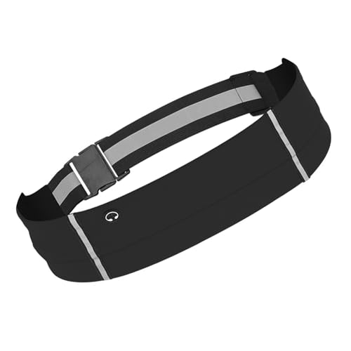 Cinturón reflectante para correr, soporte para teléfono, bolsa de deporte resistente al agua, cintura elástica, para ciclismo y senderismo