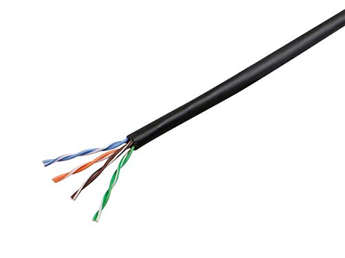 Monoprice Cat5e Cable Ethernet UTP 1000 pies Negro miniatura 1