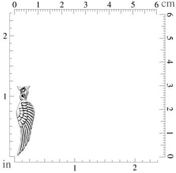 Mimi 925 Sterling Silver Angel Wing Charm Pendant - Image 2