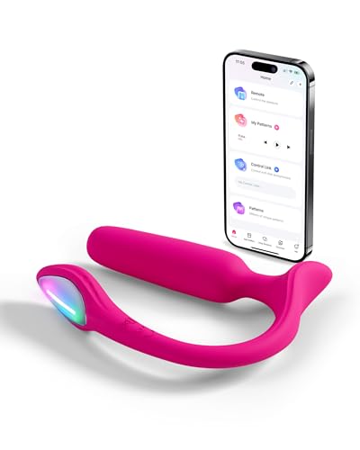 LOVENSE Lush Anal Vibrator & Analplug Sex Spielzeug für Paare Analvibratoren für frau Masturbieren für Männer App-Control-Butt-Plug Vibration Sextoys für Anfänger LED-Licht IPX7 Rose