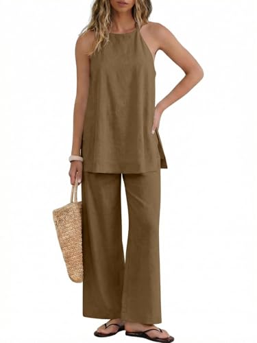 Conjunto de verano de dos piezas con top sin espalda y acabados texturizados