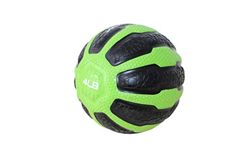 GYMENIST Rubber Medicine Ball with Textured Grip, Available in 9 Sizes, 2-20 LB, Weighted Fitness Balls,Improves Balance and Flexibility - Great for Gym, Exercise, Workouts