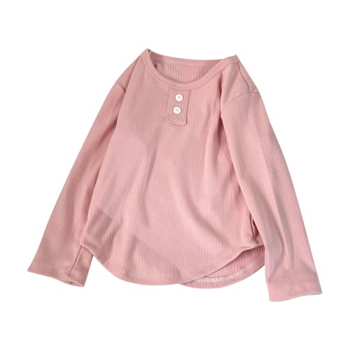 Kids Boys Girls Long Sleeve Knit Top Crewneck Ribbed Shirts Toddler Layering Knit Top Relaxed Fit Casual Basic Knitwear