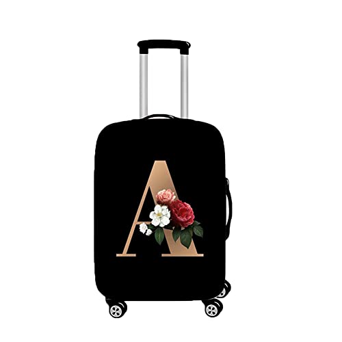 Surwin 3D Cubierta de Equipaje Protectora Suave Elástico Anti-Polvo Lavable Funda de Maleta Luggage Cover con Cremallera Viaje Cubierta de la Caja (M (22-24 Pulgadas),A)