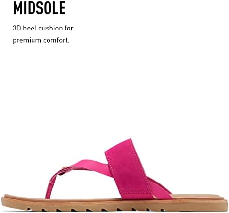 Sorel Women's Ella II Easy Flip Sandals - Fuchsia Fizz, Sea Salt - Size 8.5 | Image 2