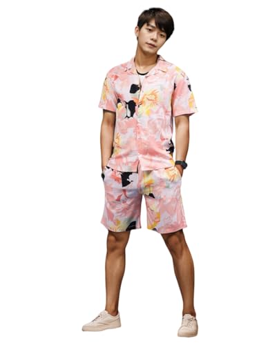 Rigo Men’s Rayon Printed Relaxed Night Suit Set Casual Co-Ords Set|Shirt And Short Set Rigo Men’s Rayon Printed Relaxed Night Suit Set Casual Co-Ords Set|Shirt And Short Set