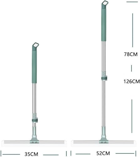 Image of 2 in 1 Floor Cleaner Brush Multifunction Magic Wiper Silicone Squeegee | Long Handle 180 Adjustable Scraping Brush | Bathroom Kitchen Tile Surface Cleaning Tool (180 Dagree Cleaning Mop)