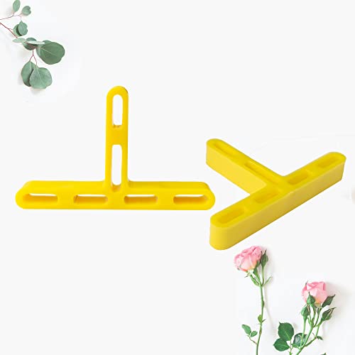 Gelb 5,0 mm Fugenlinie Abstandshalter Badezimmer Abstandshalter Fliesenwerkzeug Clips Dünner Abstandshalter aus rotem Ziegelstein Wanddekoration Abstandshalter Fensterabstandshalter (Gelb Farbe)