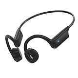 GEUYNAY Bone Conduction Headphones, Open Ear Headphones Bluetooth 5.4 Wireless Headsets with Mic,IPX5 Waterproof Sport Headphones for Running, Cycling, Workout(Black)