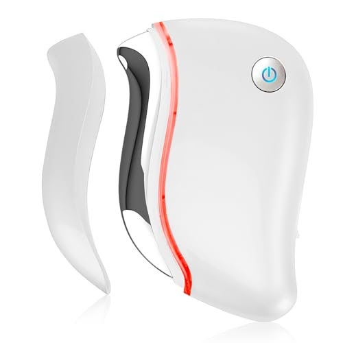 Aikertec Heat Electric Gua Sha Tool, 4-in-1 Multi-Function Face Massager, Facial, Double Chin, Awakening Skin, Deep Treatment