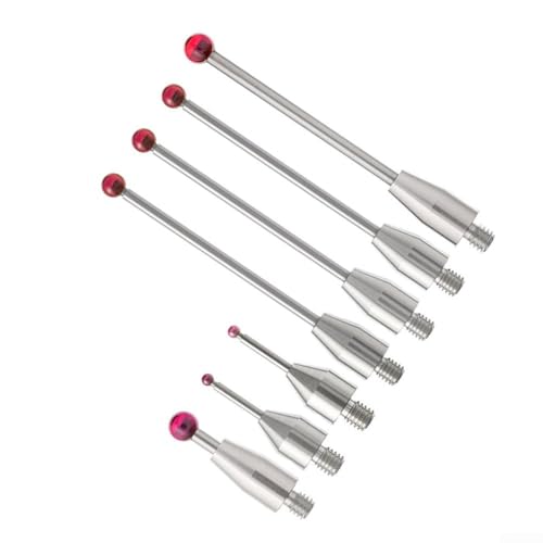 Threaded Shank CMM Stylus Probe Featuring Carbide Ball Tip for Industrial and Non Magnetic Applications (A-5003-4801)