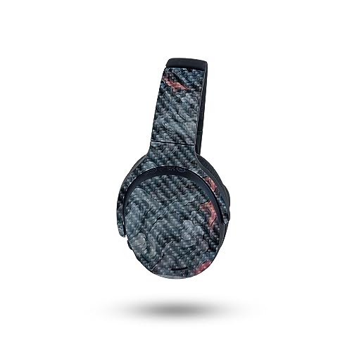 Image of MightySkins Carbon Fiber Skin Compatible with Skullcandy Crusher ANC 2 - Storm Cloud | Protective, Durable Textured Carbon Fiber Finish | Easy to Apply