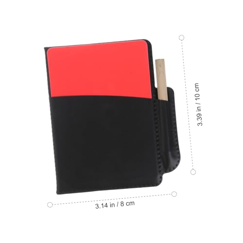 Portatarjetas para árbitro con tarjetas roja y amarilla de PVC miniatura 2